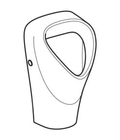 Geberit Selnova - Urinario Trigonal, Suministro Posterior, Blanco 501.666.00.1 -Baño Suministros Tienda 4d078b3e7e40a54e3ff53321