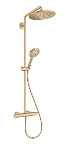 Hansgrohe Croma Select S - Conjunto De Ducha Showerpipe 280 Con Termostato, EcoSmart, Bronce Cepillado 26891140