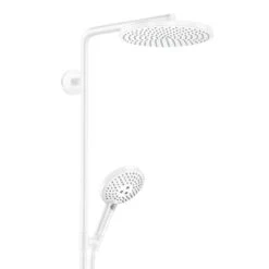 Hansgrohe Raindance Select S - Conjunto De Ducha Showerpipe Con Termostato, 1jet, Blanco Mate 27633700 -Baño Suministros Tienda 5316abd298939035a2bb0115