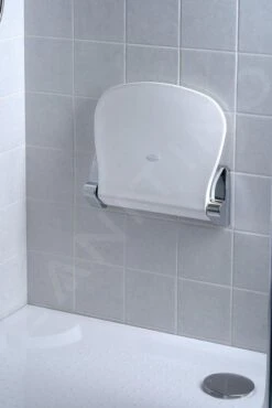Sapho Sound - Asiento Plegable Para Ducha 385x354 Mm, Blanco 2282 -Baño Suministros Tienda 5476461657032d5250edc22e