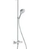 Hansgrohe Raindance Select S - Conjunto De Ducha Con Termostato, 240 Mm, 2 Chorros, Blanco/cromo 27129400