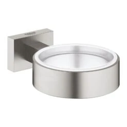Grohe Essentials Cube - Soporte De Vaso/jabonera, Supersteel 40508DC1