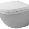 Duravit Starck 3 - Inodoro Suspendido Compact, Blanco 2227090000