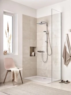 Grohe Vitalio Comfort - Rociador De Ducha 250x250 Mm, 9,5 L/min, 1 Chorro, Cromado 26695000 -Baño Suministros Tienda 585e603da923452cbc83db48