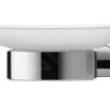 Duravit D-Code - Jabonera Con Soporte, Izquierda, Vidrio Lechoso/cromo 0099171000