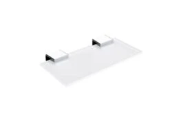 Nimco Kibo - Estante, Longitud 200 Mm, Cristal Mate/cromo Ki 14091B-20-26