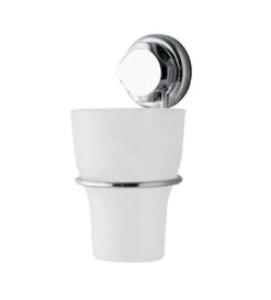 Compactor Bestlock - Porta Cepillos De Dientes Mural, Plástico/cromo RAN4696