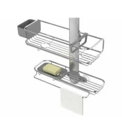 Simplehuman Accesorios De Baño - Estante Para Ducha Caddy Plus Colgante, Ajustable, Acero Inoxidable BT1099 -Baño Suministros Tienda 5cff75df2645d0eee8ab08b9
