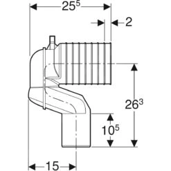 Geberit Accesorios - Kit De Codo P De Conexión Para Inodoro De Pie 131.081.11.1 -Baño Suministros Tienda 5f85cdafad55b563e4644058