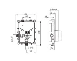 Hansa Electra - Cuerpo De Montaje Empotrado Para Sensor Electrónico 09450170 -Baño Suministros Tienda 60ba0ee960e5ca9377b63496