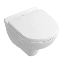 Villeroy & Boch O.novo - Inodoro Suspendido Compact Con Asiento SoftClosing, DirectFlush, Blanco Alpino 5688HR01