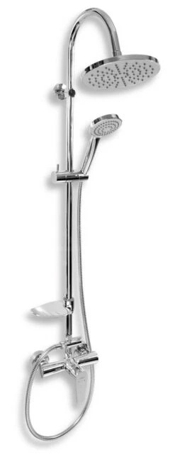 Novaservis Conjuntos De Ducha - Conjunto De Ducha Con Grifo, Conexión De Ducha Superior, Cromo SET040/96,0