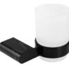 Novaservis Titania Naty - Vaso Para Cepillo De Dientes Con Soporte, Negro/vidrio Mate 66606,5 -Baño Suministros Tienda 63f11ee530a29854e1b1ddf1