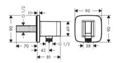 Hansgrohe Fixfit - Codo De Ducha Con Soporte, Blanco Mate 26887700 -Baño Suministros Tienda 64669d156799d9f75dd2ebda