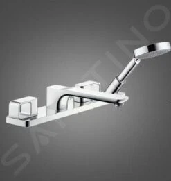 Axor Urquiola - Grifo De 4 Orificios Para Borde De Bañera, Cromo 11443000 -Baño Suministros Tienda 66caf358e033c1eae765b948