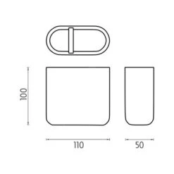 Nimco Kora - Vaso Para Cepillos De Dientes, Blanco KO 24057-05 -Baño Suministros Tienda 67778d8f1e76ce7b57fd5e2b