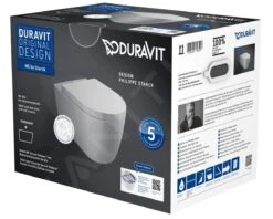 Duravit ME By Starck - Inodoro Suspendido Con Asiento Softclose, Rimless, Con WonderGliss, Blanco Alpino 45290900A11 -Baño Suministros Tienda 6bdfdc011a03bb0a87e4391e