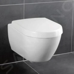 Villeroy & Boch Subway 2.0 - Inodoro Suspendido, Aquareduct, Con Ceramicplus, Blanco Alpino 560010R1 -Baño Suministros Tienda 6cec1807f657452555745512