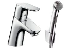 Hansgrohe Focus E2 - Conjunto De Grifo Monomando 70 Con Ducha De Bidé Y Manguera De Ducha, Cromo 31926000