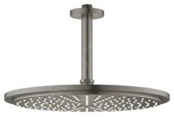 Grohe Rainshower Cosmopolitan - Rociador De Ducha 310, Brazo De Ducha 142 Mm, 1 Chorro, Grafito Oscuro Cepillado 26067AL0