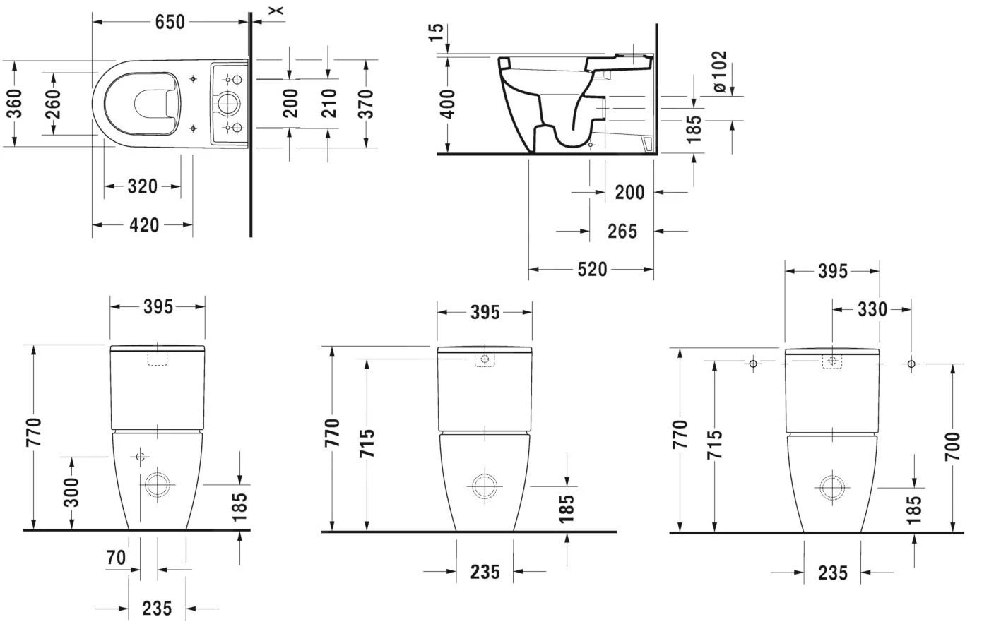 Duravit ME By Starck - Taza De Inodoro Completo, Desagüe Vario, Con WonderGliss, Blanco Alpino 21700900001 4 Duravit ME By Starck - Taza De Inodoro Completo, Desagüe Vario, Con WonderGliss, Blanco Alpino 21700900001 - Imagen 2