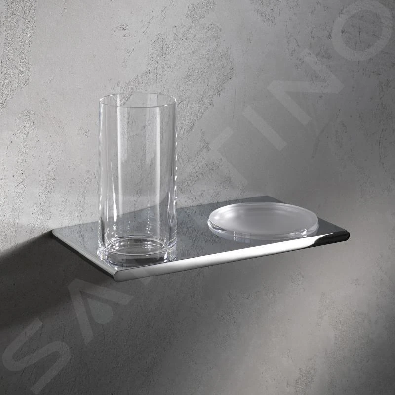 Keuco Edition 400 - Vaso Para Cepillos De Dientes Y Jabonera Con Soporte, Cristal/cromo 11556019000 5 Keuco Edition 400 - Vaso Para Cepillos De Dientes Y Jabonera Con Soporte, Cristal/cromo 11556019000 - Imagen 3