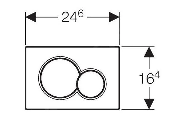 Geberit Sigma01 - Pulsador Para WC Sigma01, Negro 115.770.DW.5 4 Geberit Sigma01 - Pulsador Para WC Sigma01, Negro 115.770.DW.5 - Imagen 2