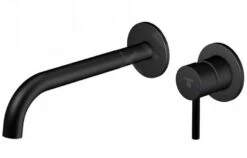 Steinberg 100 - Grifo Empotrado De Lavabo, Instalación De 2 Orificios, Negro Mate 100 1824 3 S