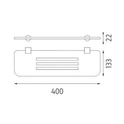 Nimco Nava - Estante IXI, Longitud 400 Mm, Plexiglás Negro NA X340 -Baño Suministros Tienda 73c2f7abf066f93246341c63