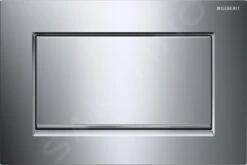 Geberit Sigma30 - Pulsador Para WC Sigma30, Descarga De Inicio/Parada, Cromo/cromo Cepillado 115.893.KY.1