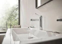 Hansgrohe Finoris - Grifo De Agua Fría De Pie 100. EcoSmart, Cromo 76013000 -Baño Suministros Tienda 78b0b349228afc64cae6639f
