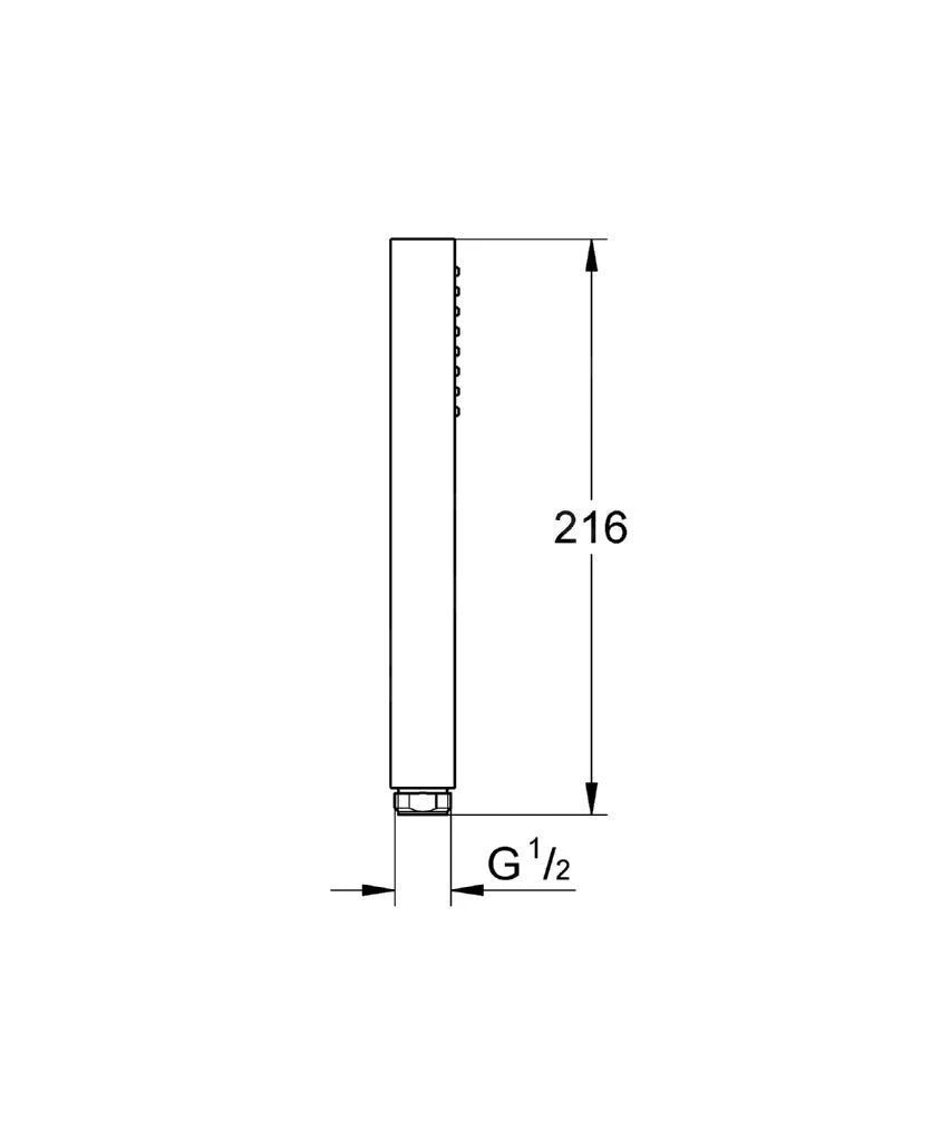 Grohe Euphoria Cube - Cabezal De Ducha, Cromo 27698000 4 Grohe Euphoria Cube - Cabezal De Ducha, Cromo 27698000 - Imagen 2