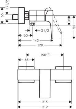 Hansgrohe Metropol - Grifo De Ducha, Cromo Negro Cepillado 32560340 -Baño Suministros Tienda 790f10753fa76ceebafd4b7b