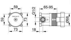 Keuco Accesorios - Cuerpo De Montaje Empotrado DN15 59552000170 -Baño Suministros Tienda 79fdd6b322f4708e6af96d00