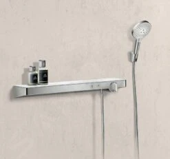 Hansgrohe ShowerTablet Select - Grifo Termostático 700 Para 2 Aparatos, Cromo 13184000 -Baño Suministros Tienda 8176d81afa3b765d6b64059d