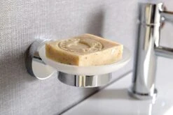 Sapho X-Round - Jabonera Con Soporte, Vidrio/cromo XR803 -Baño Suministros Tienda 825785fc7cd4253f6357056e