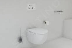 Kielle Gemini II - Pulsador De Descarga, Blanco Brillante / Cromo 70207020 -Baño Suministros Tienda 82c770895b7fcf4c1ee96b5e