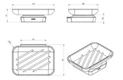 Sapho Zen - Jabonera Con Soporte, Vaso Opalino/negro 166459 -Baño Suministros Tienda 83df4851d338e487a102ff3f