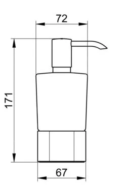 Keuco Elegance - Dispensador De Jabón Con Soporte, 220 Ml, Cristal Mate/cromo 11654019001 -Baño Suministros Tienda 84863ed979490d1b5512640d