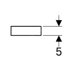 Geberit ICon Xs - Estante, Longitud 370 Mm, Blanco Brillante 840337000 -Baño Suministros Tienda 88128082e13203015a5cb95c