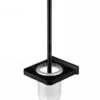Steinberg 450 - Escobilla De WC De Pared Con Soporte, Cristal Blanco/negro Mate 450 2901 S