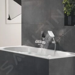 Grohe Rainshower SmartActive Cube - Cabezal De Ducha, 130 9,5 L/min, 3 Chorros, Blanco Luna 26582LS0 -Baño Suministros Tienda 8b3e269da64dc58c8cb60f5a 1