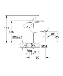 Grohe BauLoop - Grifo De Lavabo, Cromo 32857000 -Baño Suministros Tienda 8c94b37536a77f318a8cdd83