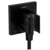 Hansgrohe Fixfit - Codo De Ducha Con Soporte, Negro Mate 26889670 -Baño Suministros Tienda 9138f0c0d2d65439ade4e964