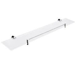Nimco Bormo - Estante, Longitud 600 Mm, Vidrio Esmerilado/cromo BR 11091BX-60-26