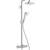 Hansgrohe Croma Select E - Conjunto De Ducha Showerpipe 180 Con Termostato, 2 Chorros, Blanco/cromo 27256400 -Baño Suministros Tienda 93dee124355d742aa68e1d2f