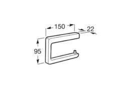 Roca Tempo - Portarrollos, Negro A817034CN0 -Baño Suministros Tienda 9612add366ac2fa5c8d18b37 1