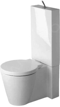 Duravit Starck 1 - Taza De Inodoro Completo De Pie, WonderGliss, Blanca 02330900641