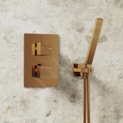 Steinberg 160 - Grifo Empotrado Termostático Para 2 Dispositivos, Oro Rosa 160 4133 3 RG -Baño Suministros Tienda 9b94816fbc9733972de0c30d