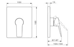 Hansa Twist - Grifo Empotrado De Ducha, Cromo 89859083 -Baño Suministros Tienda 9d3628b372e60cae6315a7f7